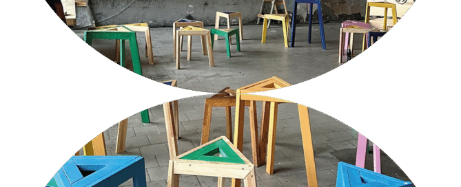 Bunte Stühle von Constructlab